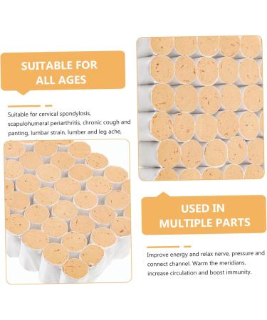 Shop Hapinary 54st Moxibustion Loops - Enhance Blood Circulation with Yellow Stone Pine Moxa Sticks for Shoulder Relief - Premium Mugwort & Jin Aizhu Wormwood - Buy Online on GoSupps.com