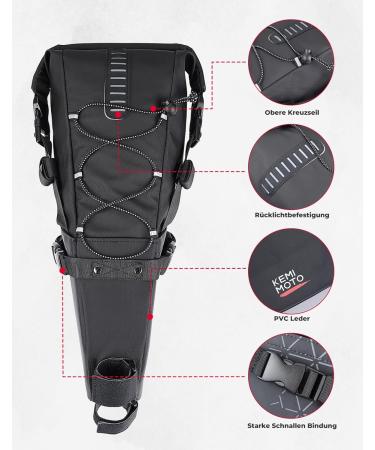 Buy Kemimoto 13L Waterproof Saddle Pocket - Premium Bike Seat Bag for E-Bike & MTB - Buy Online on GoSupps.com
