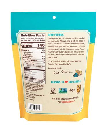 Bob's Red Mill Lemon Blueberry Granola 11 Oz - Healthy Pan-Baked Snack - Buy Online on GoSupps.com