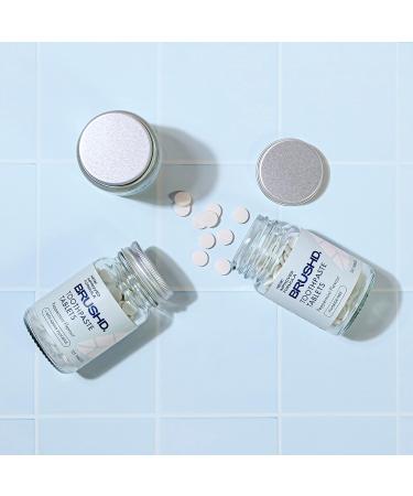 Brushd. Waterless Toothpaste Tablets Fresh Natural Ingredients Lightly Foaming Added Fluoride Plastic-Free Packaging Vegan & Cruelty-Free 125 Tablets - Buy Online on GoSupps.com