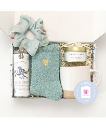 Unboxme Bluebird Morning Tea & Mug Care Package For Her | Thinking of You Gift, Birthday Gift For Women, Get Well Soon, Sympathy Gift, Self Care, Spa Gift Set, Holiday Gift, Thank You Gift Happy Birthday