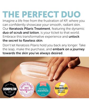 KP Bump Eraser Body Set with 10% AHA | Keratosis Pilaris Treatment | Keratosis Pilaris Lotion | Exfoliating Body Scrub | Ingrown Hair Treatment | Bundle Set for Bump, Strawberry Legs, Redness, Dryness KP Scrub + Lotion - Buy Online on GoSupps.com