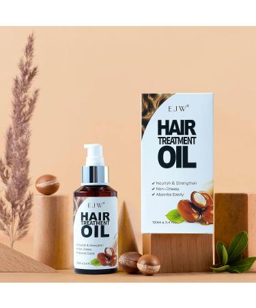 Organic Jojoba & Macadamia Hair Oil for Hydration, Strength, and Protection - 100% Pure & Cold Pressed - Buy Online on GoSupps.com