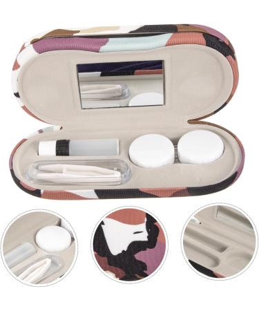 Solustre Dual Purpose Glasses & Contact Lens Travel Case - 5 Sets Hard Shell Organizer for Glasses & Jaw Trainer - Buy Online on GoSupps.com