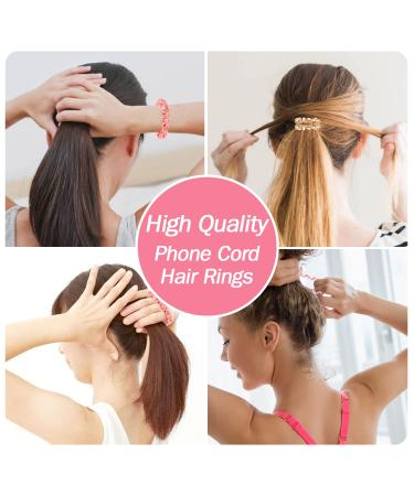 10 Pcs Spiral Hair Ties - Colorful Coil Hair Rings for Women and Girls - Buy Online on GoSupps.com
