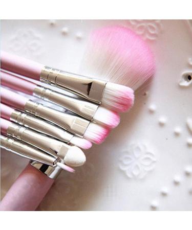 GAweb 7Pcs Pro Pink Makeup Brushes Set for Face, Lip, Eye Shadow, Eyeliner - Beauty Cosmetic Tool Kit - Buy Online on GoSupps.com