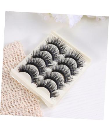 FRCOLOR 5 Pairs False Eyelashes Adhesive Lashes Strips False Eyelashes Thick Volume Long Dramatic Eyelashes Long Eyelashes 5d Faux Natural Eyelashes Natural False Lashes Artificial - Buy Online on GoSupps.com