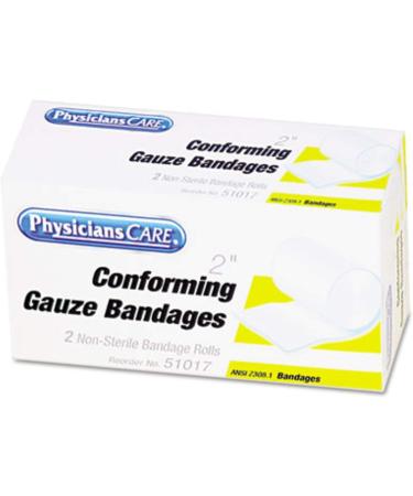 Buy PhysiciansCare 51017 Conforming Gauze Bandage - 2-Inch Wide 2 Rolls/Box | International Shipping Available - Buy Online on GoSupps.com