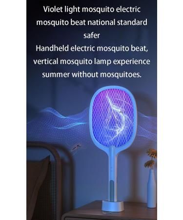 Electric Bug Swatter Rechargeable Bug Zapper Insect Swat 2-in-1 Rechargeable Electric Fly Swat Mosquito Swat for Indoor and Outdoor Use (Set of 2 1800 MAh). - Buy Online on GoSupps.com