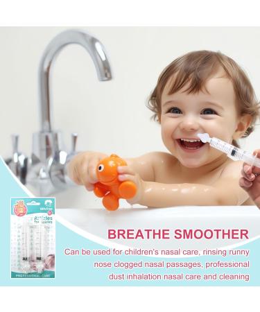 Tzqfroce Nasal Douche for Babies - 4-Piece Portable Nose Rinsing Spray with Silicone Tip | Reusable Nose Cleaner for Newborns & Toddlers - Buy Online on GoSupps.com
