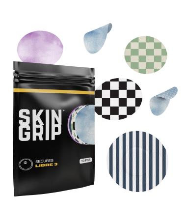 Skin Grip Adhesive Patches for Libre 3 CGM Classic Pack Waterproof & Sweatproof Adhesive for 10-14 Days Pre-Cut Adhesive Medical Tape Continuous Glucose Monitor