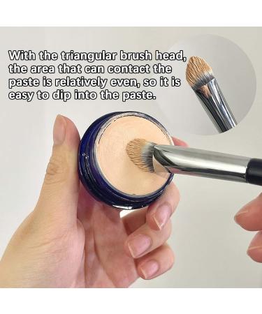 Fukamou Brush For Under Eye Concealer | Tapered Concealer Makeup Brush | Dense & Soft Bristles Brush For Refined Makeup Look Highlights Bridge Reduces Dark Circles & Puffiness - Buy Online on GoSupps.com