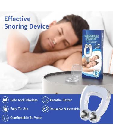 Taoscare Anti Snoring Devices Snoring Solution for Men and Women Silicone Magnetic Nose Clip Effective Hale Breathing Aid Stop Snoring Aids to Snooze Sleep (10 Pack) - Buy Online on GoSupps.com