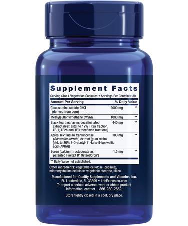 Buy Life Extension ArthroMax with Theaflavins & ApresFlex - 120 Vegetarian Capsules for Joint Support - Buy Online on GoSupps.com