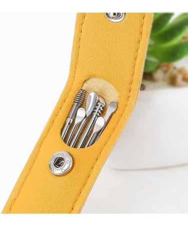 SSWERWEQ Ear wax removal tool 1pc Yellow Ear Cleaner Wax Removal Tool Earpick Sticks Earwax Remover Ear Cleanser Spoon Care Earpick - Buy Online on GoSupps.com