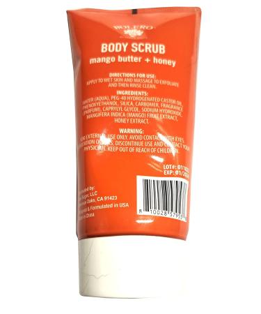 Bolero Body Scrub Mango Butter & Honey 5oz - Nourishing Exfoliant for Glowing Skin | International Shipping - Buy Online on GoSupps.com