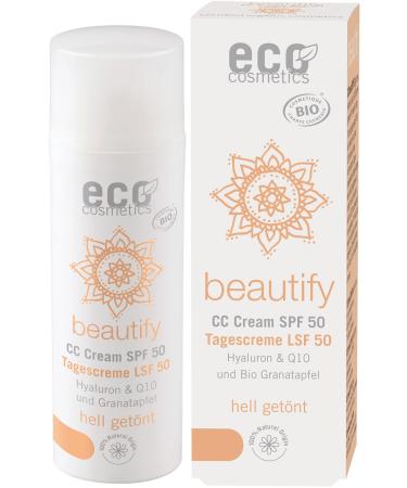 eco cosmetics beautify CC cream SPF 50 light (6 x 50 ml)
