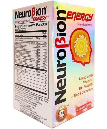 Neurobion Energy Amino Acids 60 Count (Pack of 3) - Buy Online on GoSupps.com