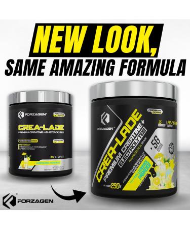 Forzagen CREA-Lade 35 Servings | Premium Creatine Monohydrate with Electrolytes - Lemonade Paradise Flavor | International Shipping  - Buy Online on GoSupps.com
