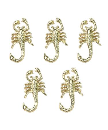FEIlei Embossed Nail Charms 3D Scorpion Nail Art Accessories for DIY Nail Art Design Nail Art Decoration Jewelry Making