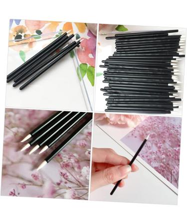 Beavorty 200 pcs Makeup Stickblack Applicator Practical Sticks Head Brush Eye Disposable Black Fiber 9x0.7cmx2pcs Blackx2pcs - Buy Online on GoSupps.com
