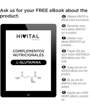 L-Glutamine 5000 mg for 5 months. 750 g of Amino Acid Glutamine 100% Vegan Powdered and Flavorless to support the digestive muscular nervous and cardiovascular systems. - Buy Online on GoSupps.com