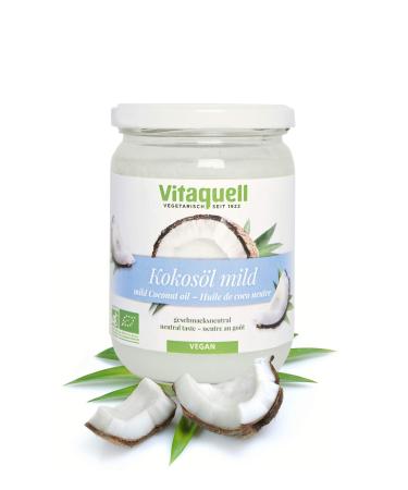 Vitaquell Organic Coconut Oil - Mild 400g - Buy Online on GoSupps.com