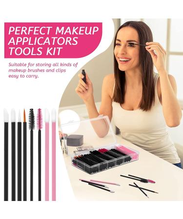 263-Piece Makeup Applicators Tools Kit with Disposable Eyeliner Brushes, Mascara Wands, Lipstick Applicators - Plastic Organizer Box Included - Buy Online on GoSupps.com