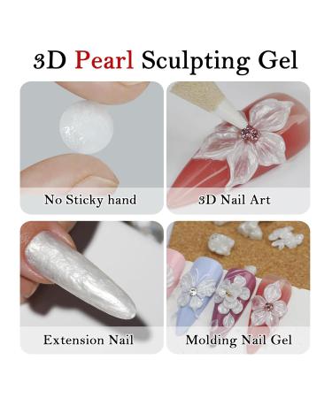 3D Modeling Gel | Pearlescent 3D Sculpting Gel for Nails 5g | Non-Sticky Pearlescent Treatment - Gentle Sculpting for Beginners and Young Girls' Manicures - Buy Online on GoSupps.com