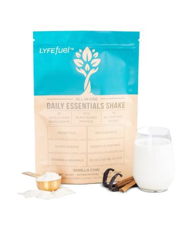 LyfeFuel Meal Replacement Shakes - All-in-One Plant-Based Nutrition Shake & Smoothie Powder - Organic Greens and Superfoods, Complete Vegan Protein, & 50+ Whole Food Nutrients (Vanilla, 24 Servings) Dairy-Free, Keto, Low Carb, Soy-Free, Gluten-Free Vanill