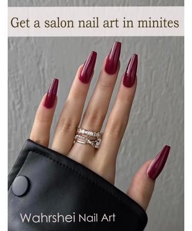  Wahrshei Solid Cherry UV Gel Nail Film | Self-Adhesive Nail Film | Gel Nail Stickers - Buy Online on GoSupps.com