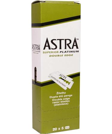 The Shave Factory Ultimate Shaving Kit - 60 Astra Superior Platinum Razor Blades + Free 20 Styptic Matches for Smooth Shaves and Quick Relief - Buy Online on GoSupps.com