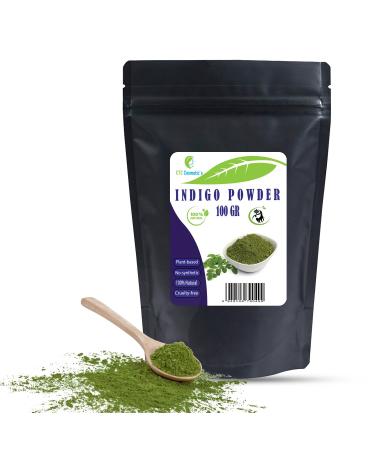 Indigo Powder - 100 gr - herbal hair dye from the leaves of an indigoplance.There are black raven black or bluish black color. - Buy Online on GoSupps.com