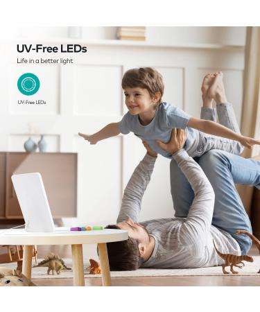 LASTAR UV-Free Light Therapy Lamp - 10000 Lux Sun Lamp with Timer & Brightness Control - Buy Online on GoSupps.com