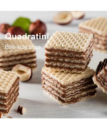 Quadratini Hazelnut 250g x6 - 8.82 Ounce (Pack of 6) | Deliciously Crunchy Hazelnut Flavored Snack - Buy Online on GoSupps.com