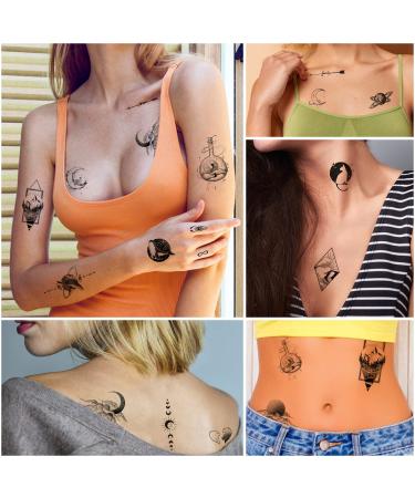 Cerlaza Temporary Tattoos 30 Sheets | Space Moon Design | Waterproof Body Art Stickers for Men & Women - Buy Online on GoSupps.com