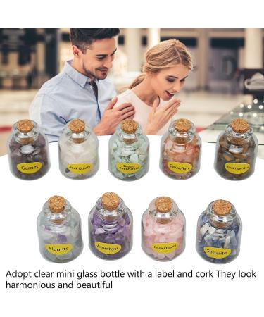 Chip Stones Set - Exquisite Colors in Glass Containers | 9 Mini Stone Bottles for DIY Projects - Portable & Versatile - Buy Online on GoSupps.com