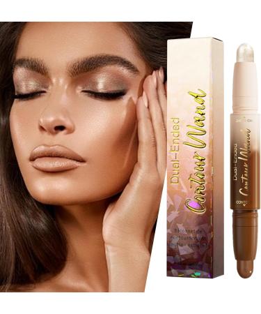Highlighter Stick Double Sided Contour Stick 5G Luminizer Cream Concealer Waterproof Durable for All Day of Daily Life Universal - Buy Online on GoSupps.com