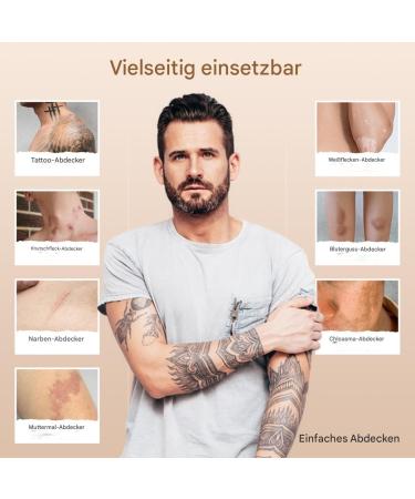 Fond de teint - Cr me pour le corps - Correcteur de marque corporelle - 20 g - L g rement respirant - Avec couverture lev e - Cosm tique quotidien tanche la transpiration - Pour les affaires la Clair - Buy Online on GoSupps.com