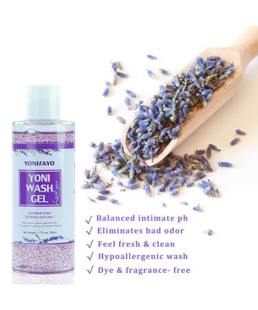 Yoni Wash & Oil Set for Women - pH Balanced Feminine Care Odor Removal Lavender Intimate Wash 30ml | Premium Feminine Hygiene - Buy Online on GoSupps.com