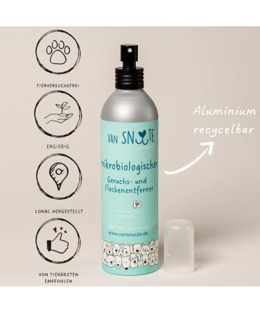 Van Snuute Odor and Stain Remover 250ml | Natural Microbiological Cleaner for Pets | Eco-Friendly Dermatologically Tested Made in Germany - Buy Online on GoSupps.com