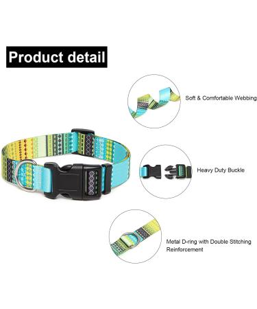 Suredoo Soft Nylon Dog Collar for Small & Medium Dogs & Cats | Comfort Fit | Yellow | Neck 38-63 cm | Premium Quality - Buy Online on GoSupps.com