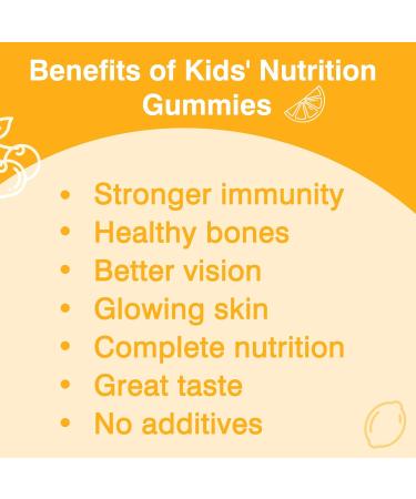 WELLNESS ESSENCE Kids Multivitamin Gummy - for Growing Health & Vitality | 2 Pack (180 Gummies Total) | Lemon Orange Cherry Flavors | Packed with Pantothenic Acid Folic Acid Zinc Iodine & Biotin - Buy Online on GoSupps.com