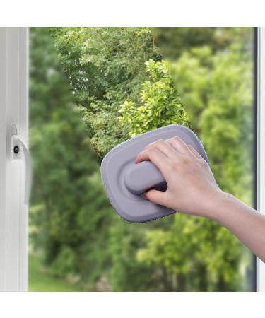 Screen Window Cleaning Brush | Window Cleaner Brush | Handheld Window Cleaner Tool with Fine Bristles for Wet and Dry Dual-Use Rowces Grey - Buy Online on GoSupps.com