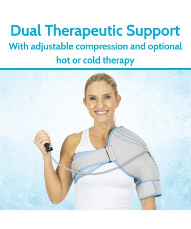 Arctic Flex Cold Shoulder Brace - Rotator Cuff Support & Ice Pack for Pain Relief - Buy Online on GoSupps.com