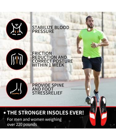 Plantar Fasciitis Arch Support Insoles - Heavy Duty Relief for Men & Women - XL UK 12-13.5 (31cm) - Buy Online on GoSupps.com