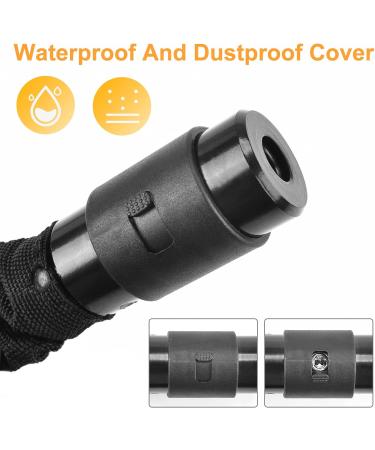 High-Security Bicycle Lock with Key - 100cm Motorcycle Chain Lock - 360 Rotatable for E-Scooter E-Bike and Children's Bikes - Durable Black Design - Buy Online on GoSupps.com