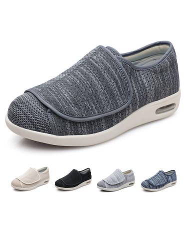TDHLW Diabetic Orthopedic Shoes| Air Cushion Slip-On Orthopedic Diabetic Walking Shoes Women's Knit Breathable Casual Outdoor Walk Sneakers with Arch Support Comfort House Shoes 13 E