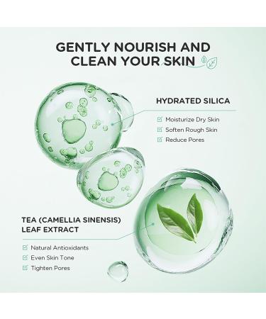 Green Tea Exfoliating Gel Moisturizing & Rejuvenating Exfoliating Scrub Gel for Face and Body Gently Exfoliate Remove Old Dead Cells Improve Uneven Skin Tone Minimize Pores 1.75 oz 1.75 Fl Oz (Pack of 1) Green Tea - Buy Online on GoSupps.com