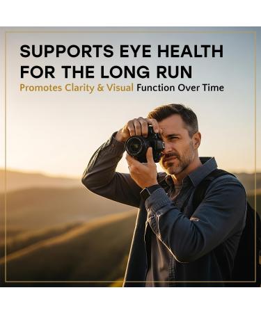 EyeDefend Vision Support Supplement Supports Overall Vision - Lutein Zeaxanthin Bilberry Vitamin A C E & Antioxidants Blue Light Defense for Eye Health & Visual Function 60 Capsules - Buy Online on GoSupps.com